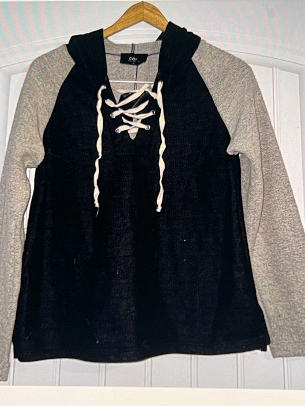Anthropologie COA lace up Hoodie